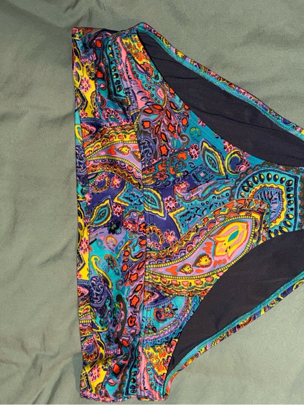 Victoria's Secret Multicolor Paisley Bikini Bottoms